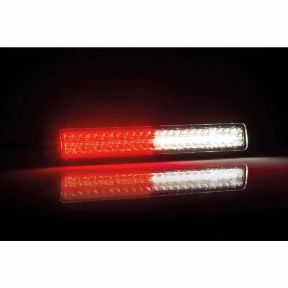 Lampa ceata cu mers inapoi, 255x36, 12-24V, slim, cu LED, FT-341 Fristom