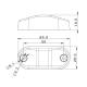 Lampa gabarit 65x28, LED, alba, 12-36V, cu catadioptru, FT-062 B Fristom