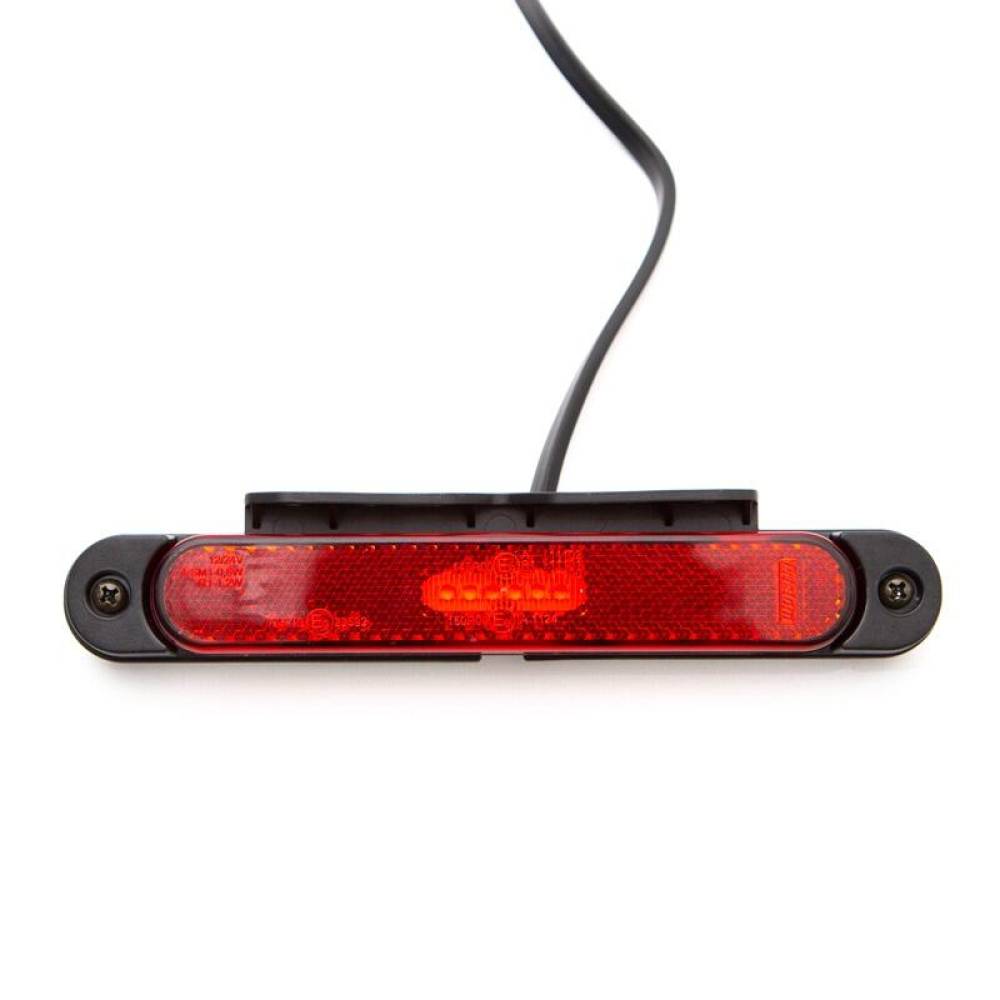 Lampa gabarit 170x23, LED, rosie, cu suport, 12-36V, cu catadioptru, FT-065 C+K Fristom