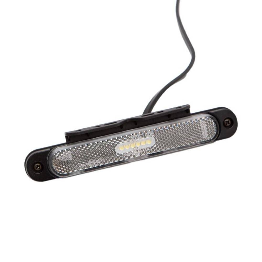 Lampa gabarit 170x23, LED, alba, cu suport, 12-36V, cu catadioptru, FT-065 B+K Fristom