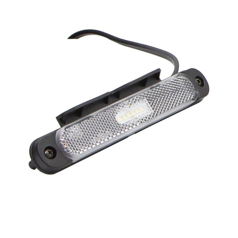 Lampa gabarit 170x23, LED, alba, cu suport, 12-36V, cu catadioptru, FT-065 B+K Fristom