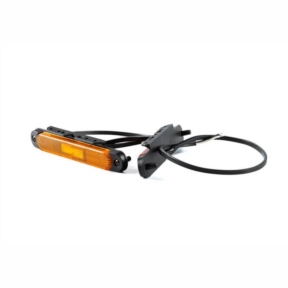 Lampa gabarit 170x23, LED, galbena, cu suport, 12-36V, cu catadioptru, FT-065 Z+K Fristom