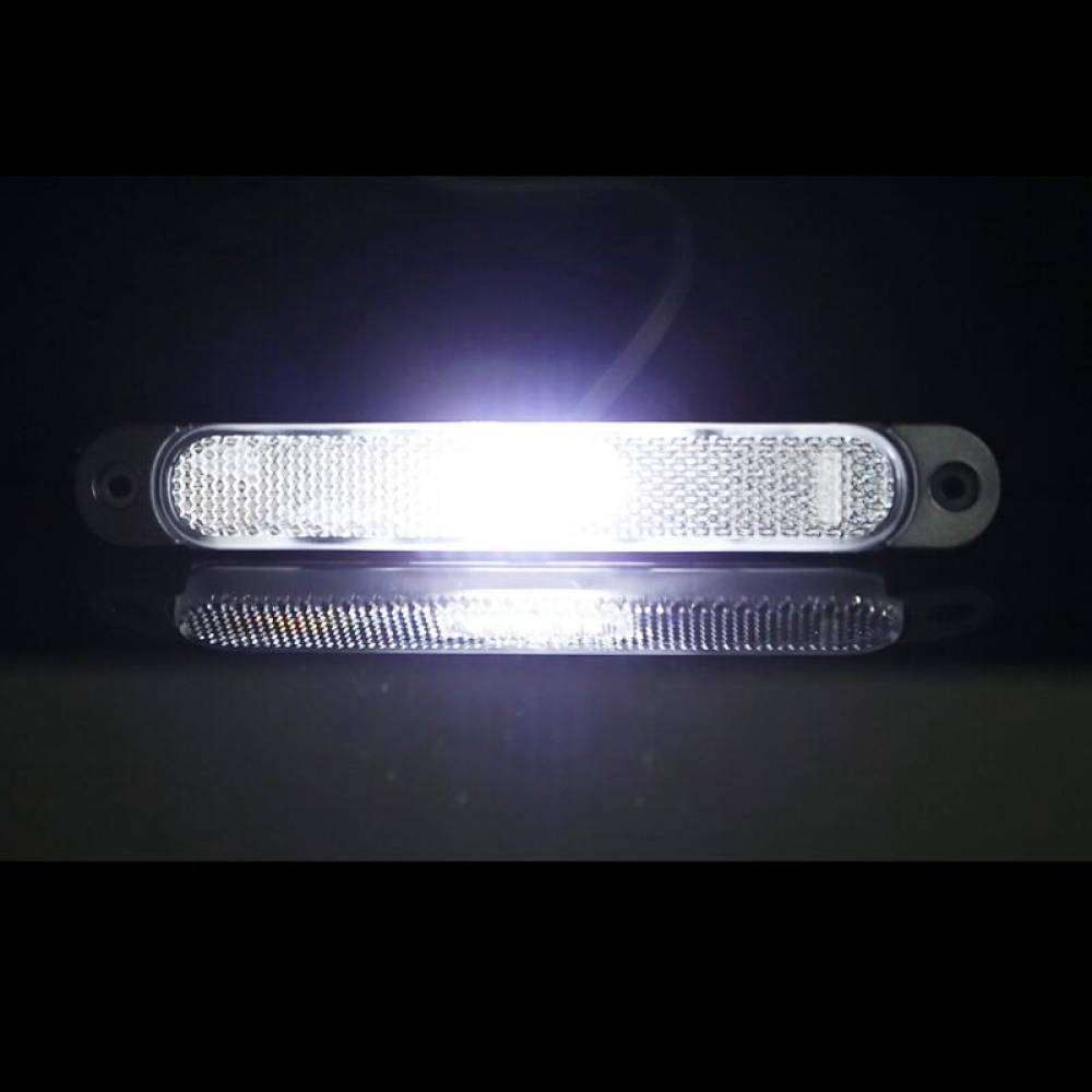 Lampa gabarit 168x23, LED, alba, 12-36V, cu catadioptru, FT-065 B Fristom Lampa gabarit 168x23, LED, alba, 12-36V, cu catadioptru, FT-065 B Fristom