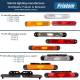 Lampa gabarit 168x23, LED, alba, 12-36V, cu catadioptru, FT-065 B Fristom Lampa gabarit 168x23, LED, alba, 12-36V, cu catadioptru, FT-065 B Fristom