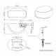 Lampa gabarit 60x38, LED, galbena, 12-36V, cu suport, FT-067 Z Fristom