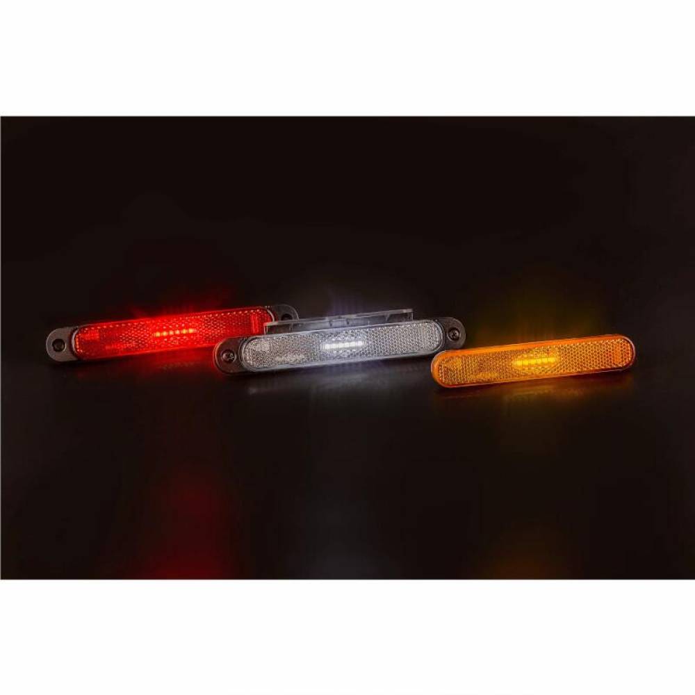 Lampa gabarit 135x23, LED, rosie, 12-36V, autoadeziva, cu catadioptru, FT-065 C TAPE Fristom Lampa gabarit 135x23, LED, rosie, 12-36V, autoadeziva, cu catadioptru, FT-065 C TAPE Fristom