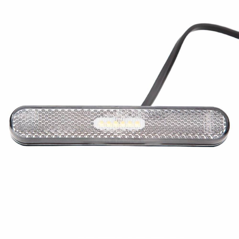 Lampa gabarit 135x23, LED, alba, 12-36V, autoadeziva, cu catadioptru, FT-065 B TAPE Fristom