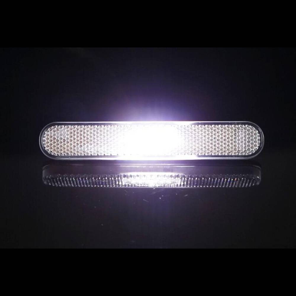 Lampa gabarit 135x23, LED, alba, 12-36V, autoadeziva, cu catadioptru, FT-065 B TAPE Fristom
