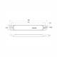Lampa gabarit 168x23, LED, rosie, 12-36V, cu catadioptru, FT-065 C Fristom