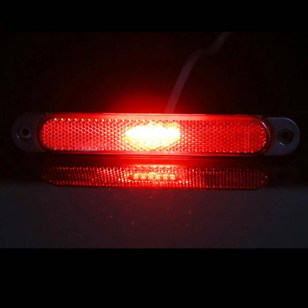 Lampa gabarit 168x23, LED, rosie, 12-36V, cu catadioptru, FT-065 C Fristom