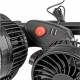 Ventilator dublu 12V, 2xfi10cm, 6.5W, prindere pe tetiera, cu 2 USB-uri, 2 viteze, PRO Series, 03009 Amio