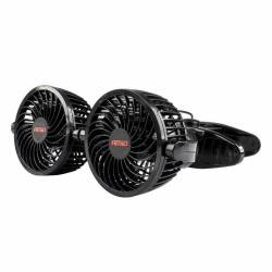 Ventilator dublu 12V, 2xfi10cm, 6W, prindere clips la parasolar, 2 viteze, PRO Series, 03012 Amio