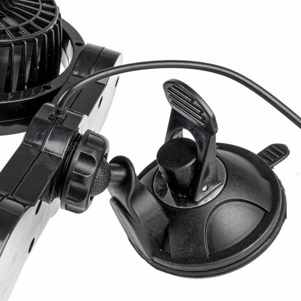 Ventilator dublu 12V, 2xfi10cm, 6W, prindere ventuza, 2 viteze, PRO Series, 03010 Amio