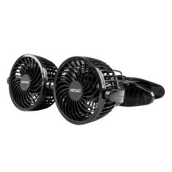 Ventilator dublu 24V, 2xfi10cm, 10W, prindere clips la parasolar, 2 viteze, PRO Series, 03013 Amio