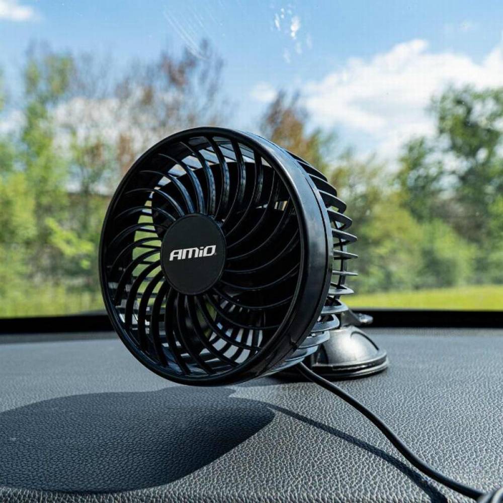 Ventilator 24V, fi12cm, 6W, prindere ventuza, 2 viteze, PRO Series, 03002 Amio