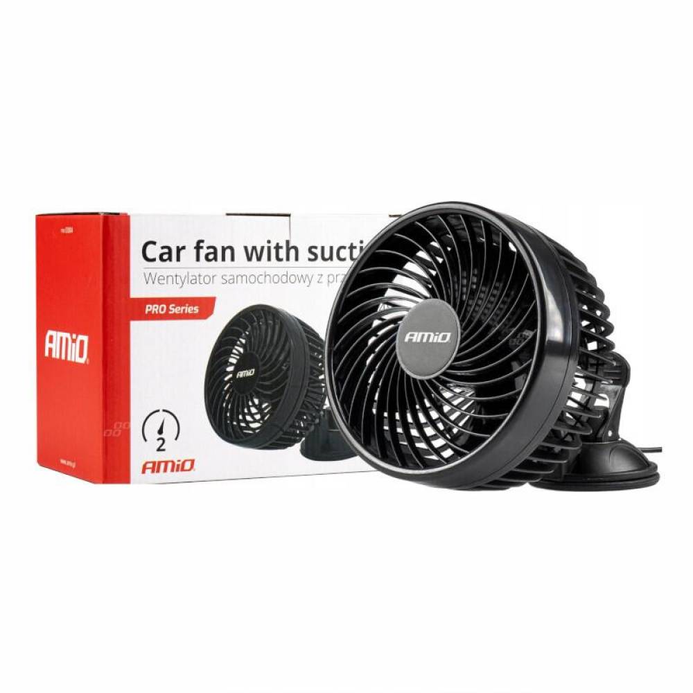 Ventilator 24V, fi15cm, 10W, prindere ventuza, 2 viteze, PRO Series, 03004 Amio 