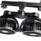 Ventilator dublu 12V, 2xfi10cm, 6W, prindere pe tetiera, 2 viteze, PRO Series, 03008 Amio