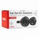 Ventilator dublu 12V, 2xfi10cm, 6W, prindere pe tetiera, 2 viteze, PRO Series, 03008 Amio