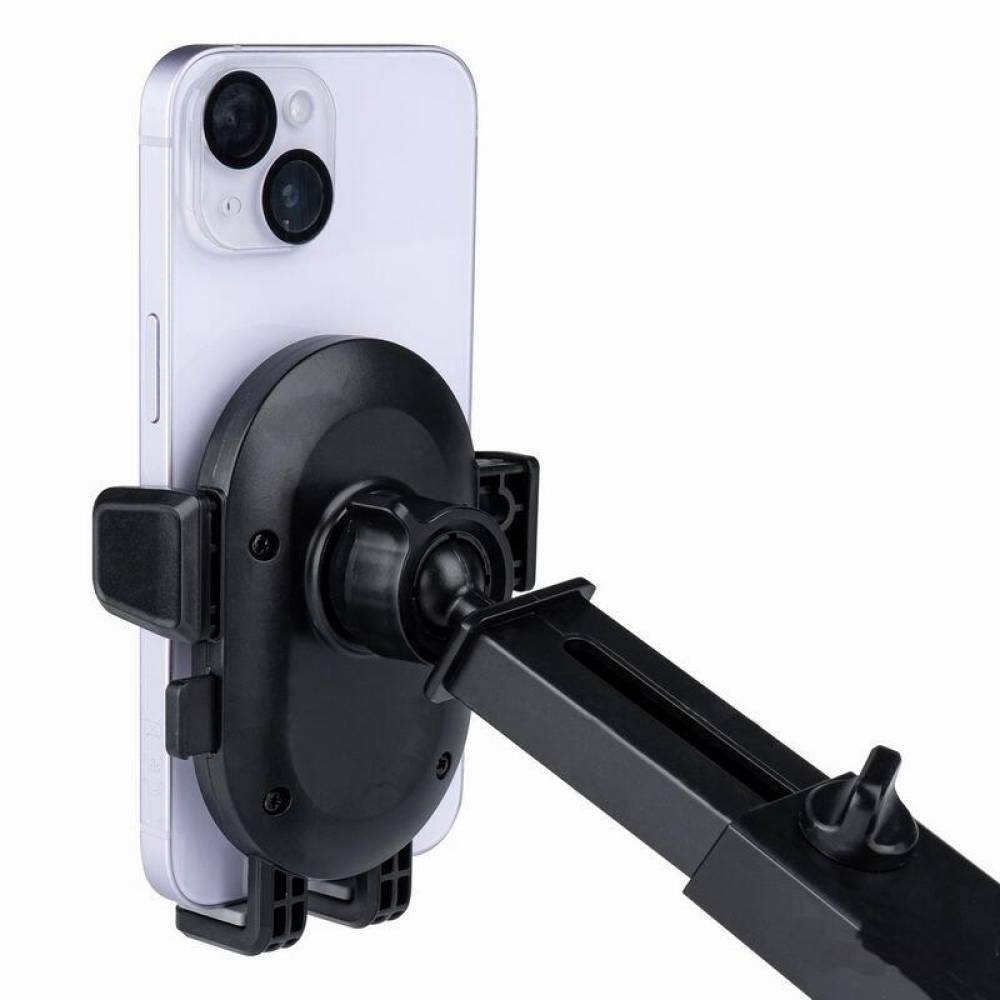 Suport telefon cu ventuza, cu brat extensibil telescopic, pentru bord si parbriz, 02917 Amio