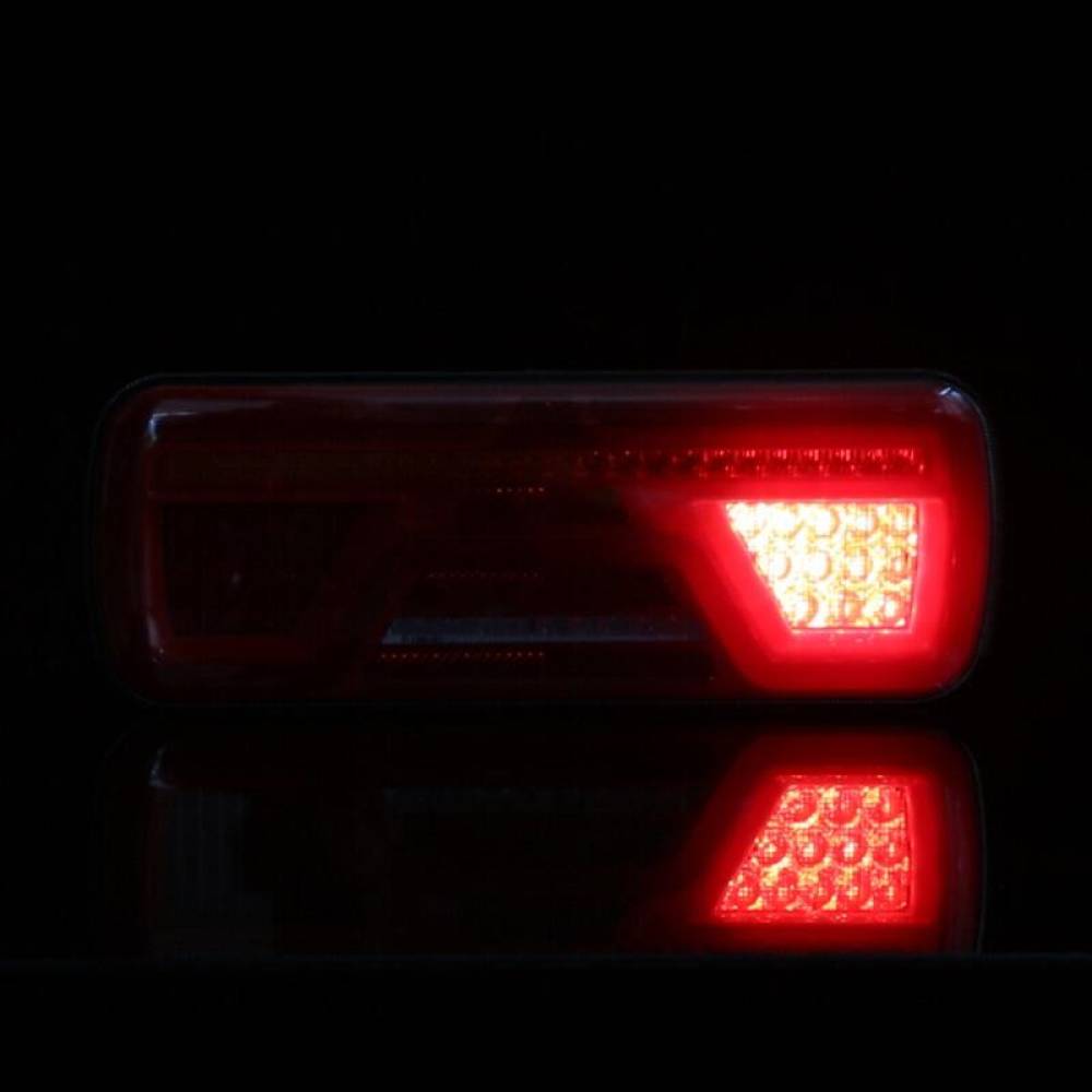 Lampa stop 360x135mm, 5 functii, LED Neon, cu triunghi, ceata si mers inapoi, semnalizare dinamica, stanga, CA7026 247Lighting
