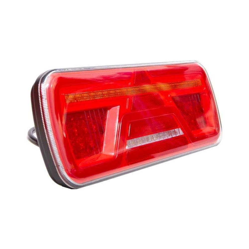Lampa stop 360x135mm, 5 functii, LED Neon, cu triunghi, ceata si mers inapoi, semnalizare dinamica, stanga, CA7026 247Lighting
