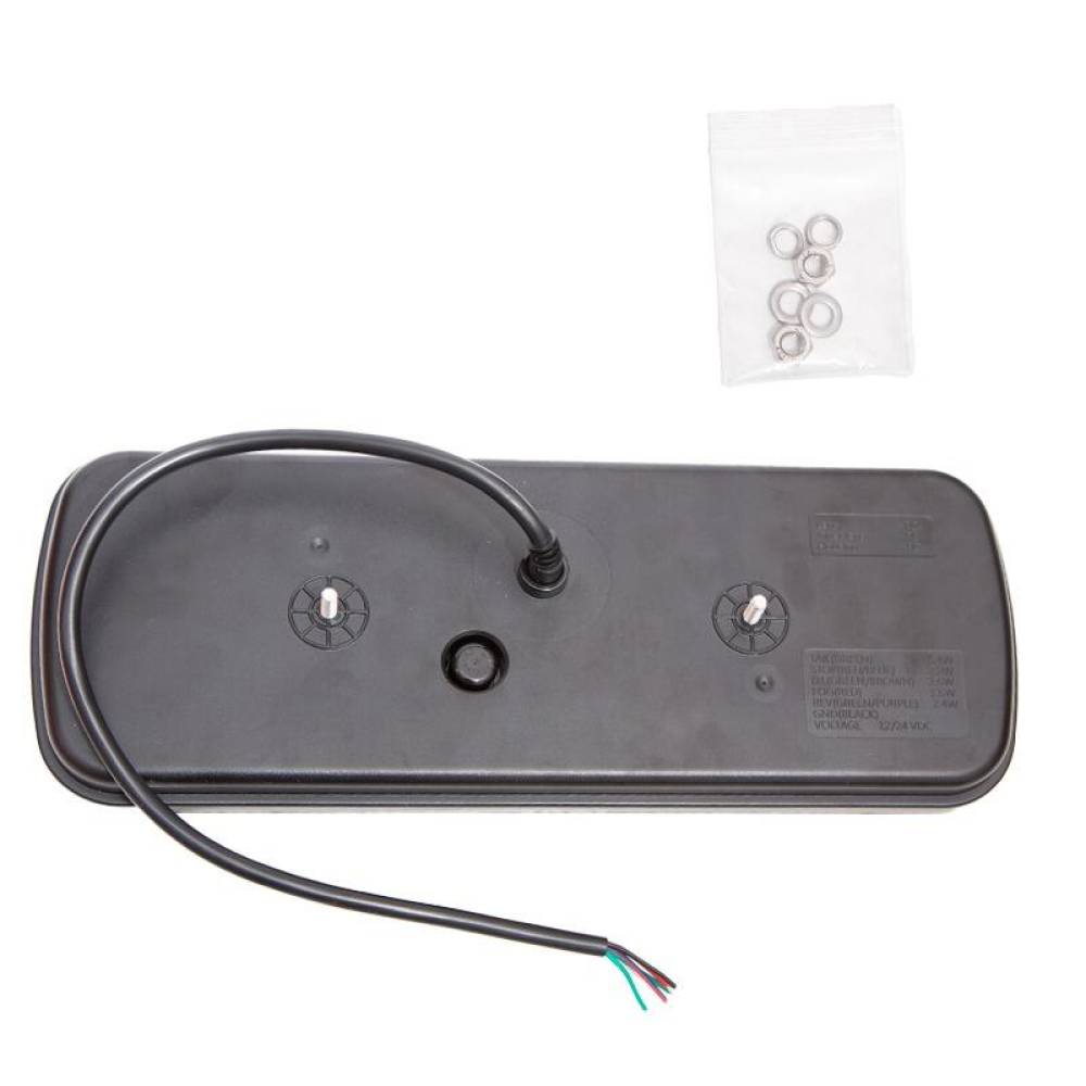 Lampa stop 360x135mm, 5 functii, LED Neon, cu triunghi, ceata si mers inapoi, semnalizare dinamica, dreapta, CA7027 247Lighting