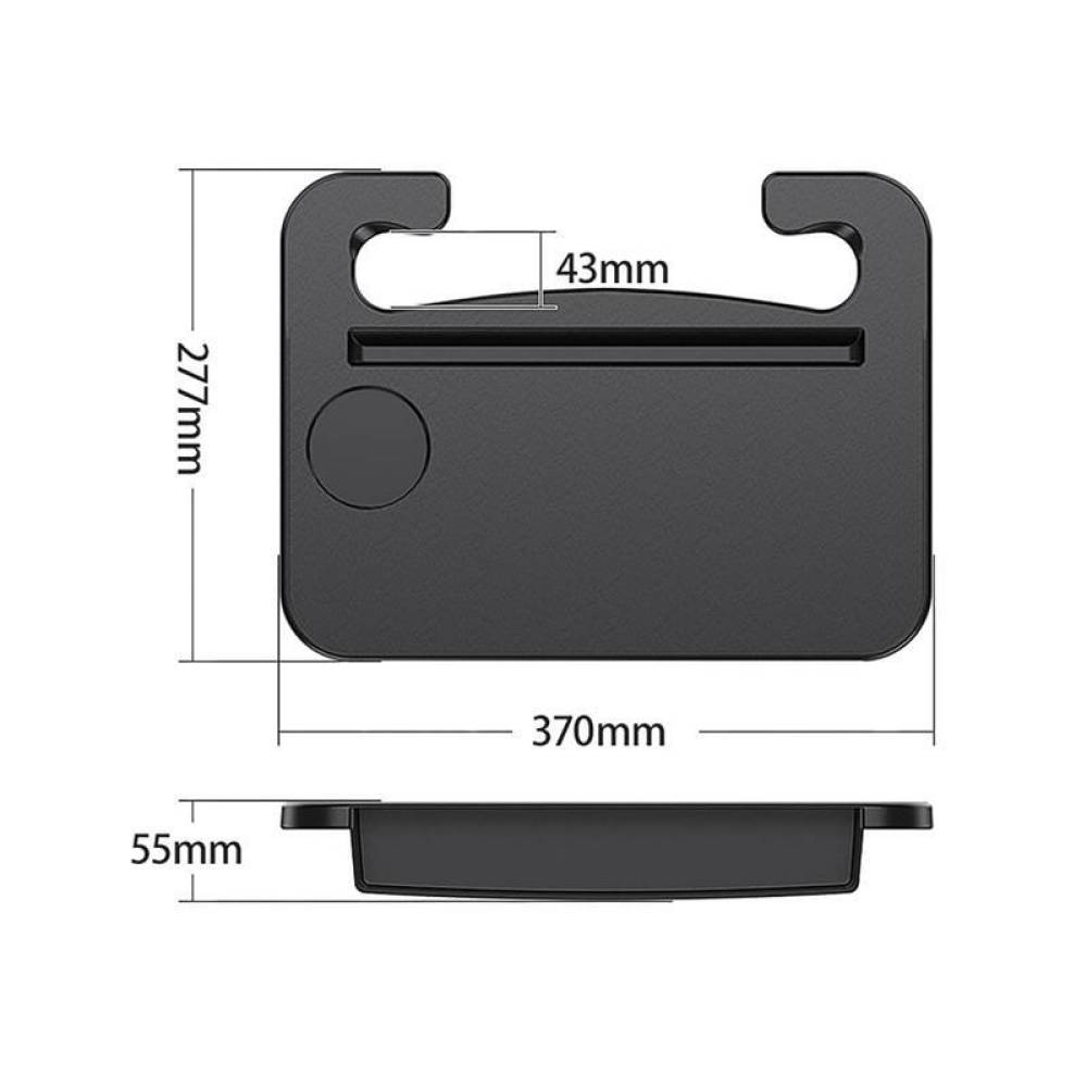 Masuta organizator auto multifunctionala, 2in1, prindere pe volan sau intre scaune, pentru laptop, tableta, pahare, DPT1520 Car+