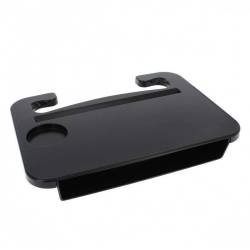 Masuta organizator auto multifunctionala, 2in1, prindere pe volan sau intre scaune, pentru laptop, tableta, pahare, DPT1520 Car+