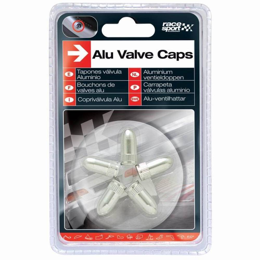Ornament capacele valva, Bullet, aluminiu, set 5 bucati, 4006800 RaceSport 