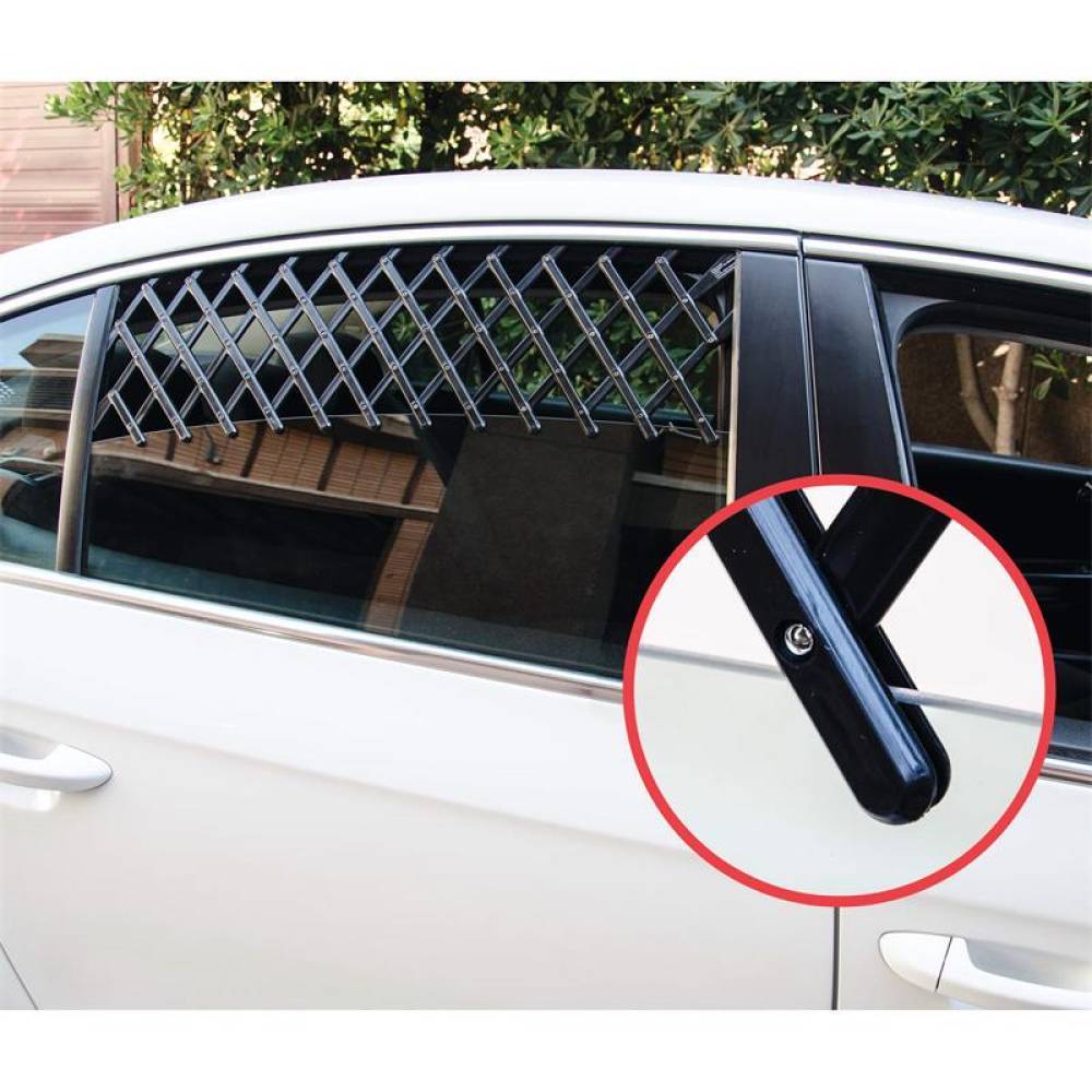Grila aerisire geam auto, extindere pana la 80cm, pentru animale de companie, WWGRILL Car+