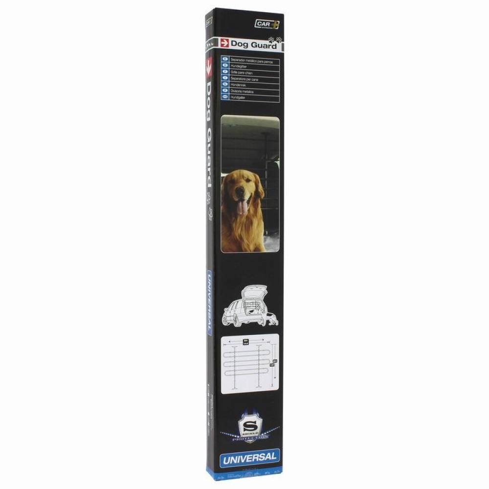 Grilaj separator cu gratii portbagaj, negru, pentru animale sau marfuri, ajustabil, 3012354 Car+