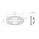 Lampa gabarit 74x36, LED, alba, 12-24V, FT-068 B Fristom Lampa gabarit 74x36, LED, alba, 12-24V, FT-068 B Fristom
