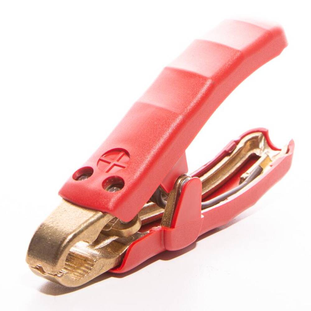 Cleste cablu curent, 16cm, clema crocodil, 1000A, pentru cablu 50qmm, rosu S22 Saper