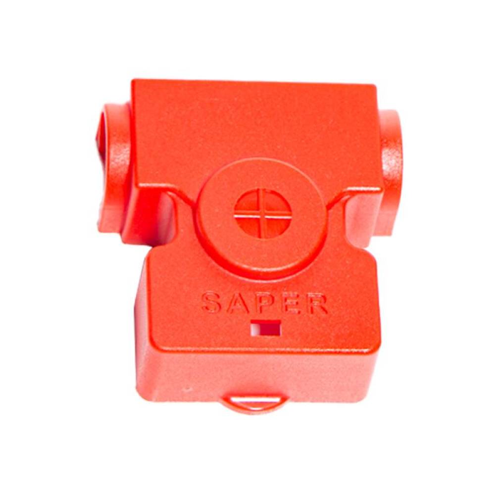 Set 2 capace plastic, pentru borne acumulator, rosu-negru, S33 Saper  
