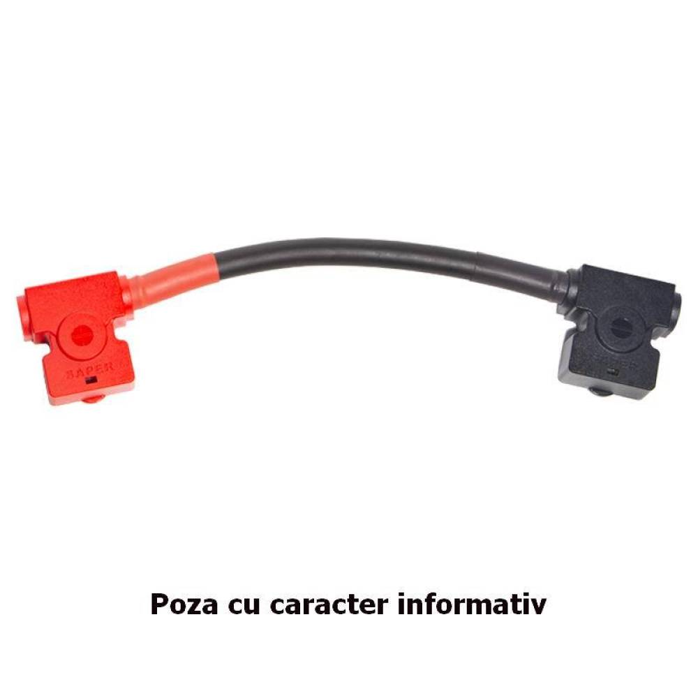 Set 2 capace plastic, pentru borne acumulator, rosu-negru, S33 Saper  