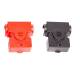 Set 2 capace plastic, pentru borne acumulator, rosu-negru, S33 Saper  