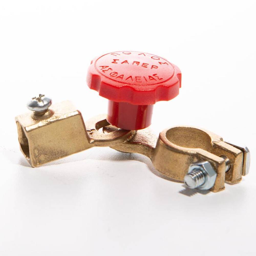 Borna acumulator cu decuplare rapida, rosu, 105gr, minus S2-R Saper