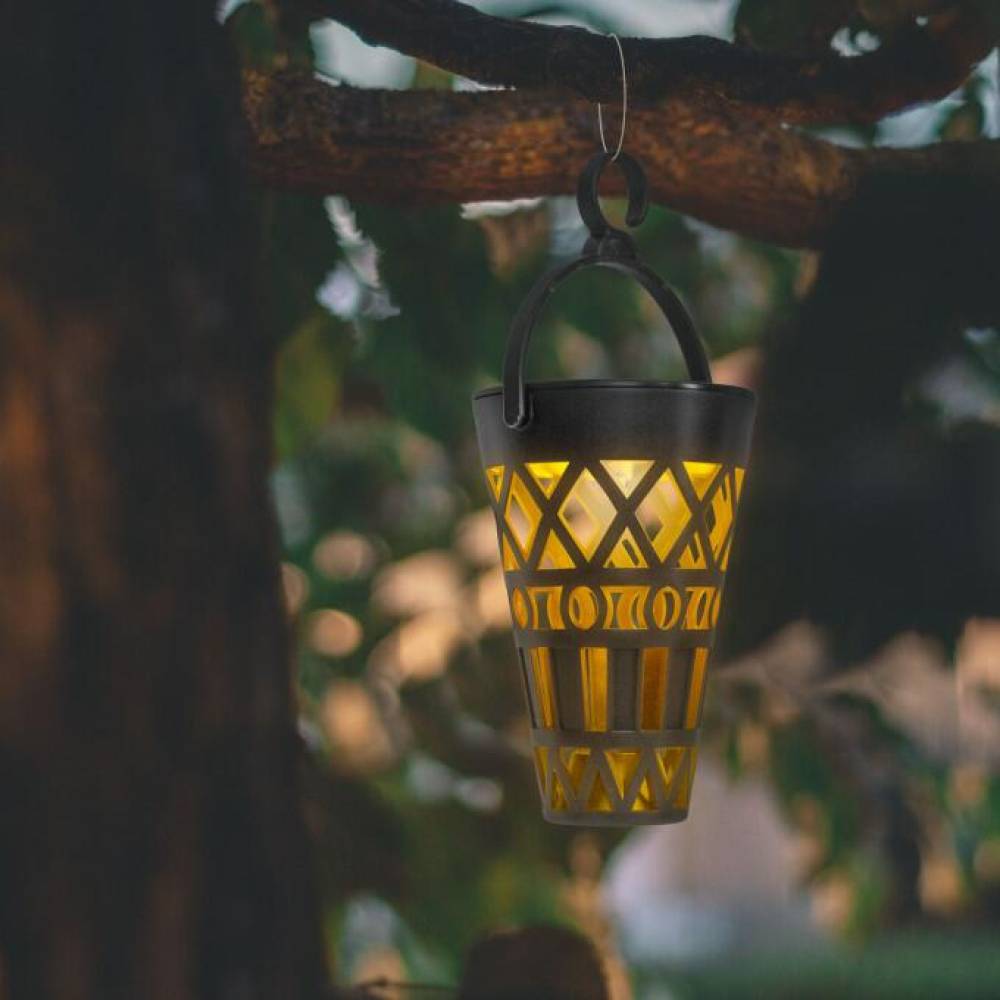 Lampa solara gradina cu 2 prinderi, atarnare-infigere, LED, lumina alba calda, 11726 GardenOfEden