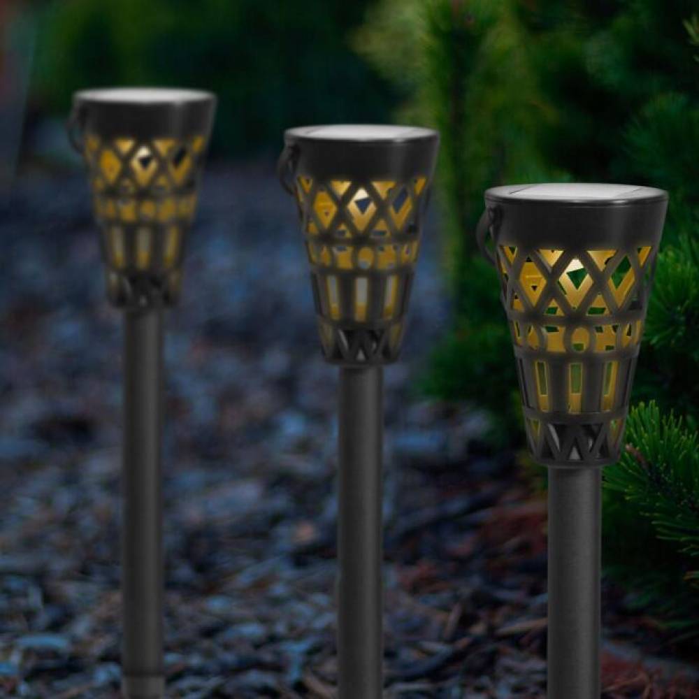 Lampa solara gradina cu 2 prinderi, atarnare-infigere, LED, lumina alba calda, 11726 GardenOfEden