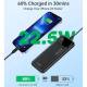 Acumulator extern powerbank Choetech B728, PD 22.5W, 10000 mAh, Afisaj incarcare cu Led,  1xUSB-C in/out, 2xUSB-A, PBANK-10000-B728BK-CHO