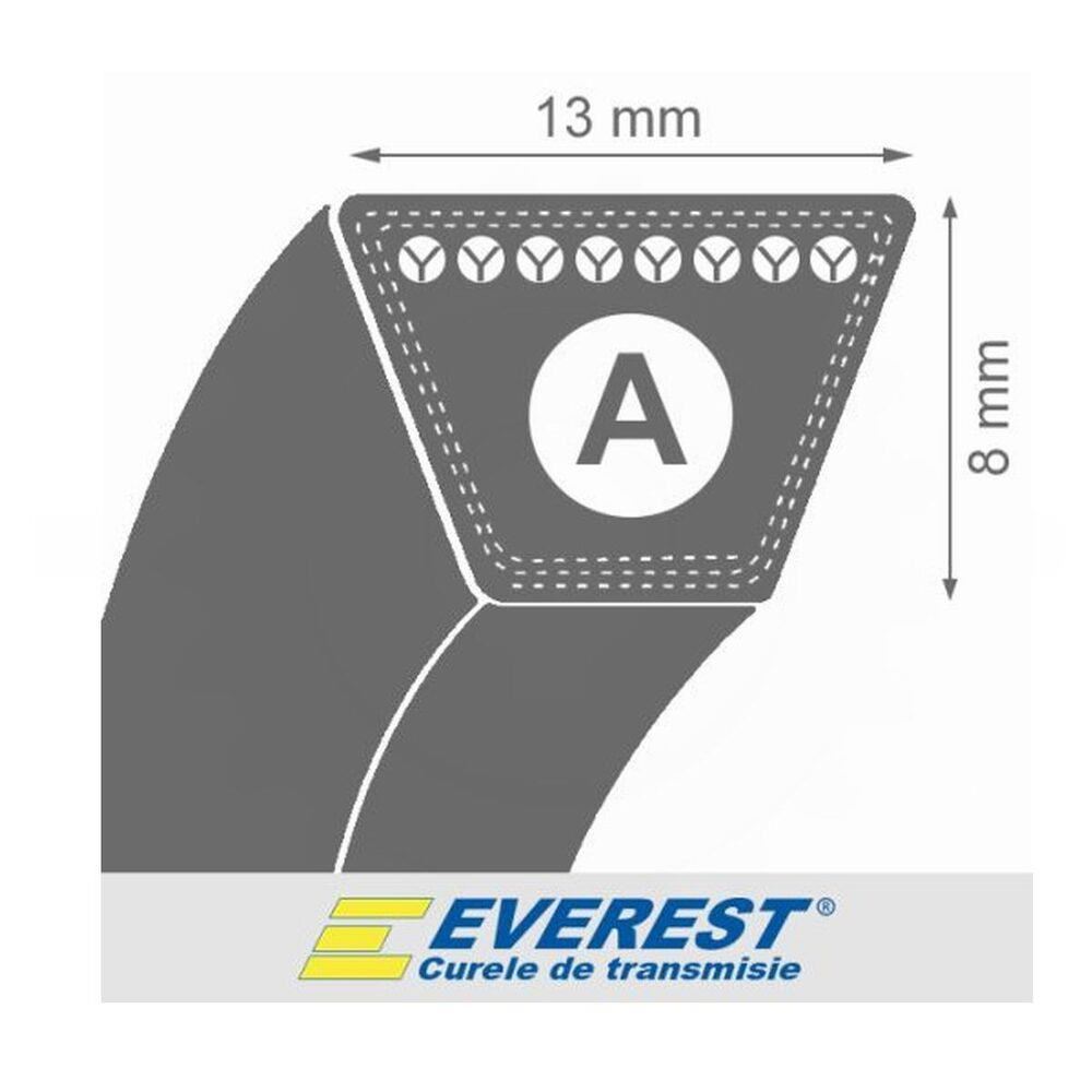 Curea 13x8x2850 cositoare EVEREST