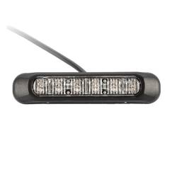 Proiector stroboscopic, LED, girofar grila, 6 functii, 12-24V, 132.2 x 28.2mm, rosu, FT-200C Fristom