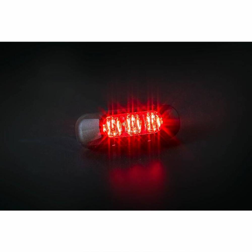 Proiector stroboscopic, LED, girofar grila, 6 functii, 12-24V, 84.2 X 28 mm, rosu, FT-210C Fristom
