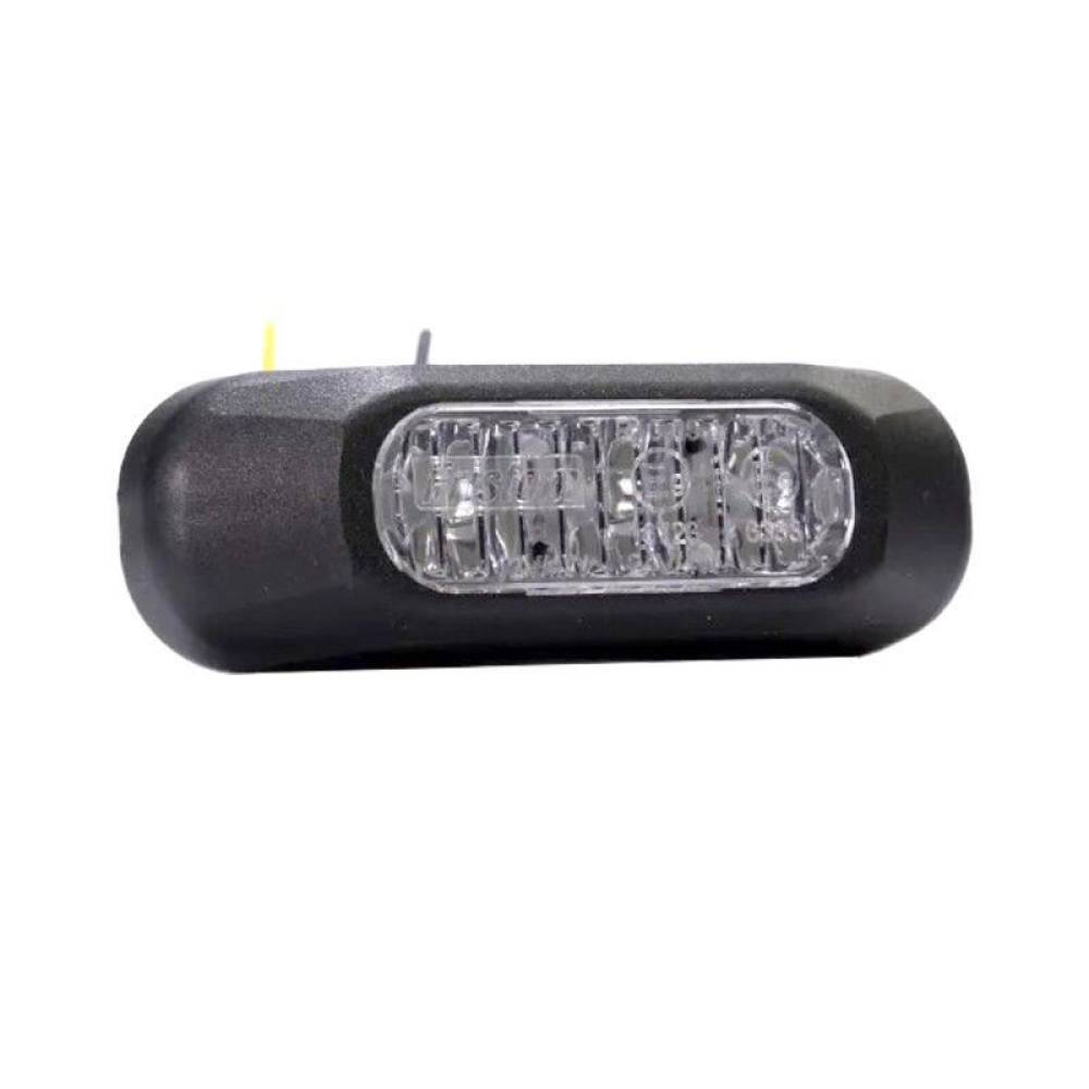 Proiector stroboscopic, LED, girofar grila, 6 functii, 12-24V, 84.2 X 28 mm, rosu, FT-210C Fristom