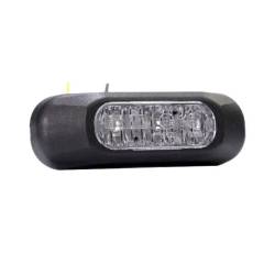Proiector stroboscopic, LED, girofar grila, 6 functii, 12-24V, 84.2 X 28 mm, rosu, FT-210C Fristom