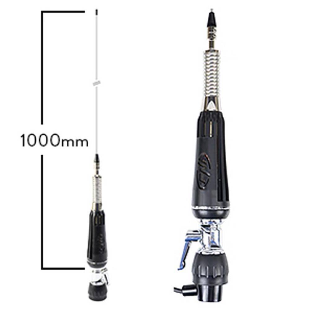 Antena statie CB 100cm, rabatabila, cu iluminare, cu cablu, montura fixa, tip fluture, LED 1000 PNI 