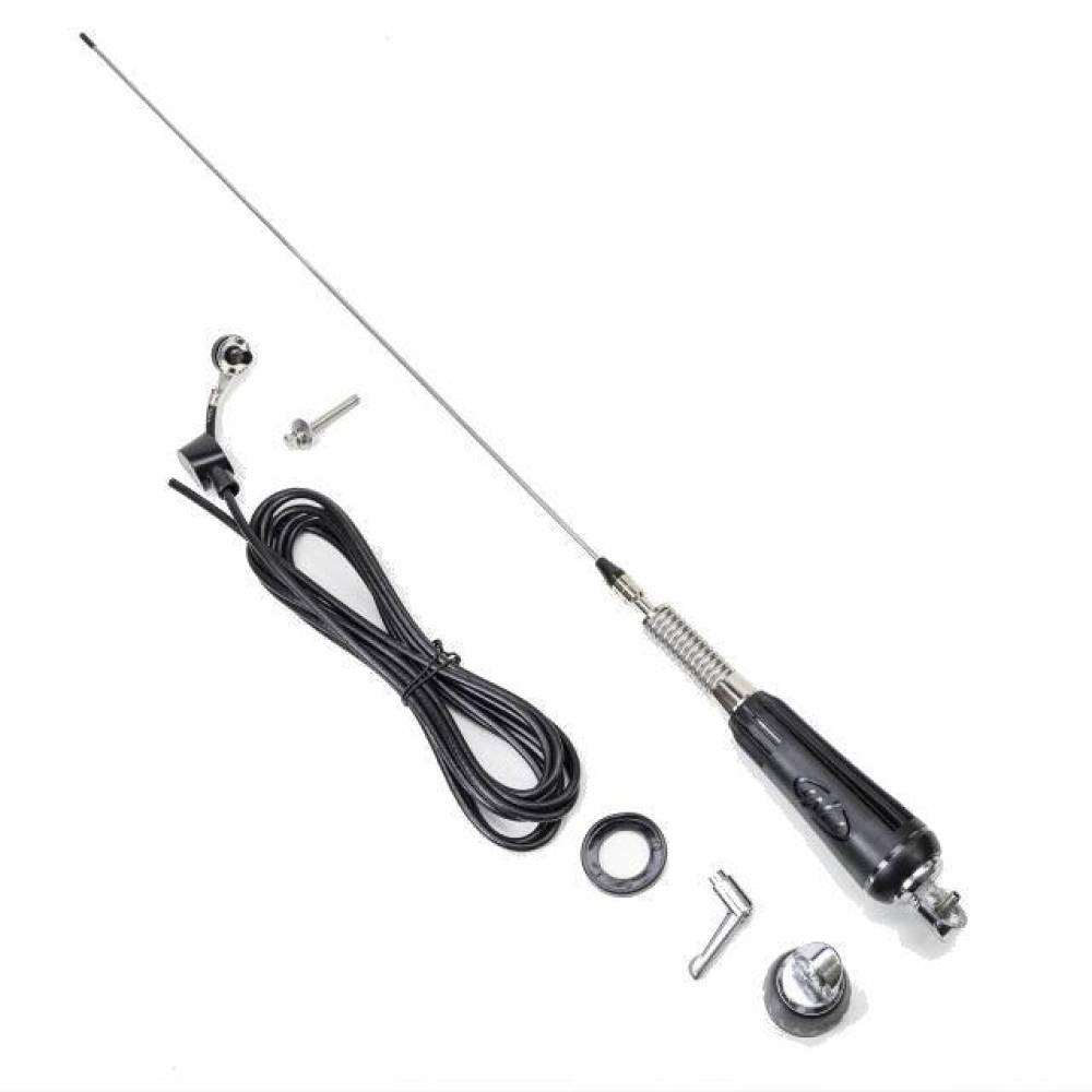 Antena statie CB 100cm, rabatabila, cu iluminare, cu cablu, montura fixa, tip fluture, LED 1000 PNI 