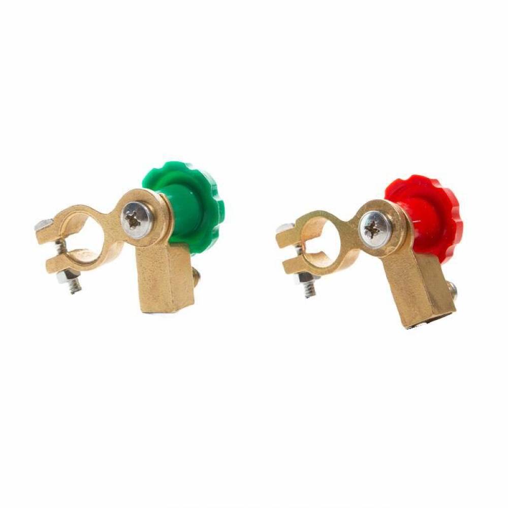 Set 2 borne acumulator cu decuplare rapida, rosu-verde, KITS2 Saper