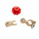 Set 2 borne acumulator cu decuplare rapida, rosu-verde, KITS2 Saper