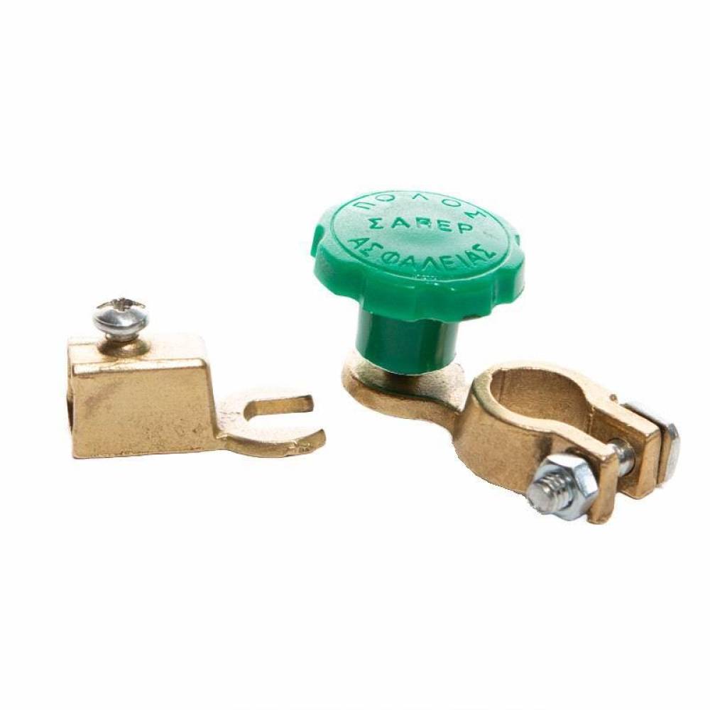 Set 2 borne acumulator cu decuplare rapida, rosu-verde, KITS2 Saper